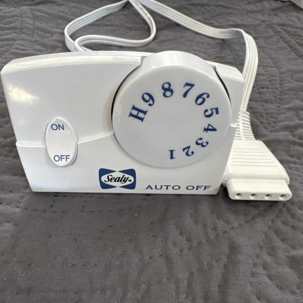 Cannon Biddeford Sealy TC11BA Heated Blanket Control Power‎ Cord 4 Prong White
